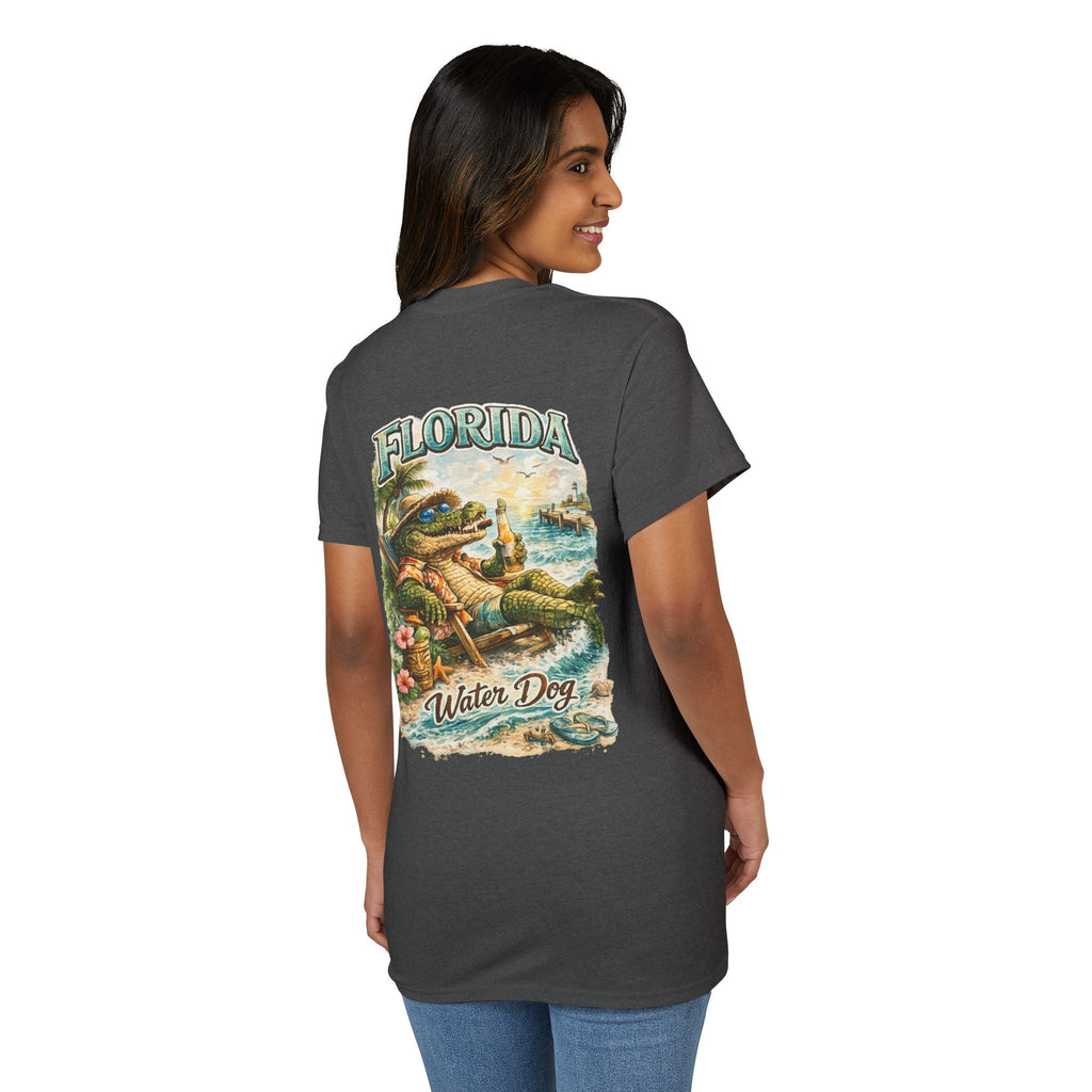 Florida Water Dog Vintage Beach T-Shirt