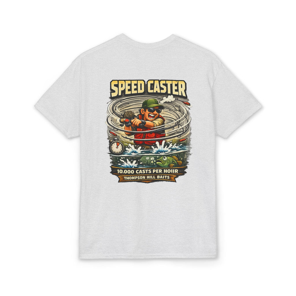 'The Speed Caster' Thompson Hill Baits Spring Fishing Crew Vintage Angler Tee