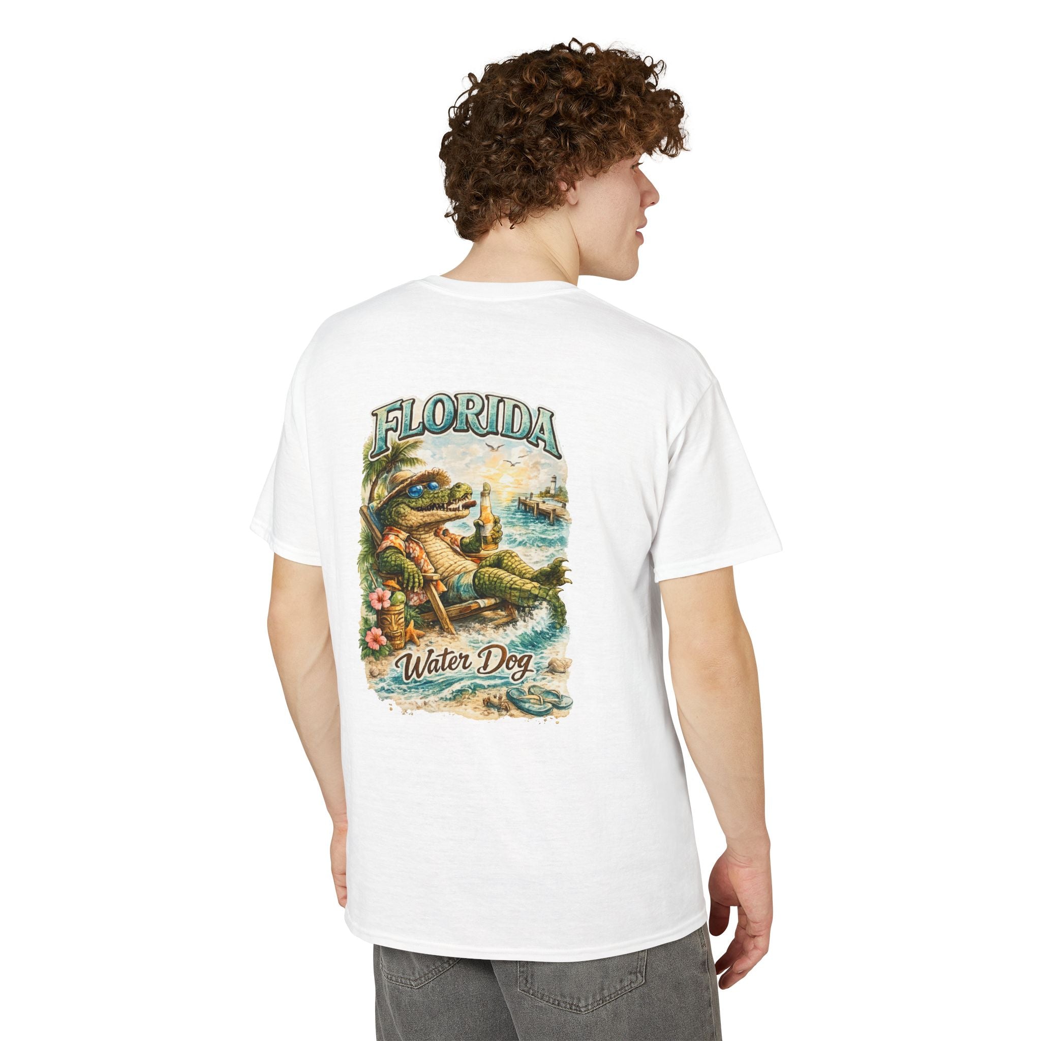Florida Water Dog Vintage Beach T-Shirt