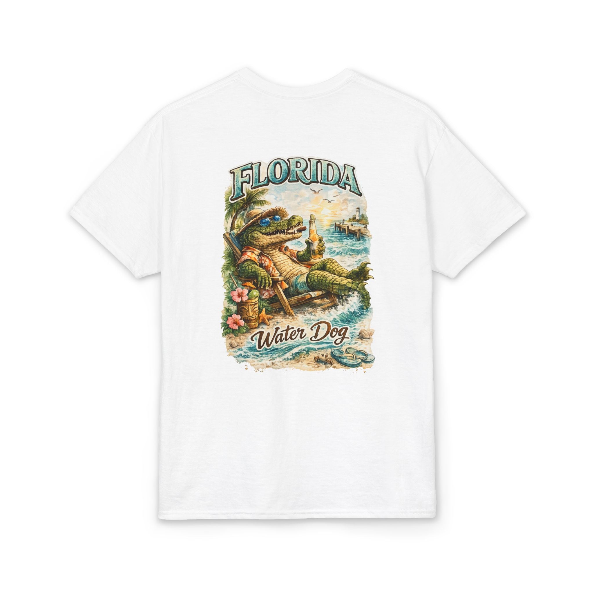 Florida Water Dog Vintage Beach T-Shirt